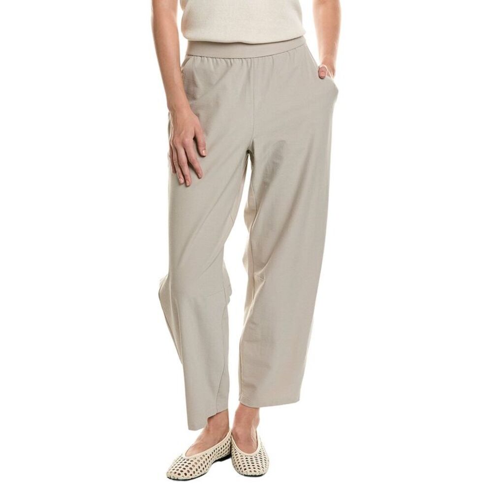Eileen Fisher Womens Ankle Arch Pant, Gray